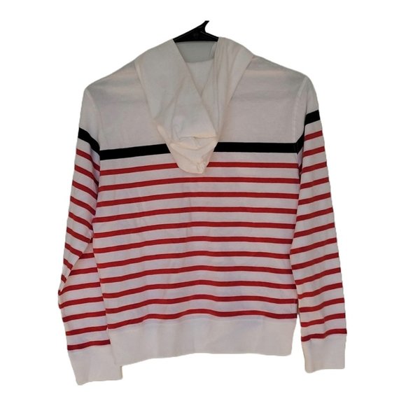 NWT Boy's Polo Stripe Hoodie Size Large 14/16 - Picture 2 of 3